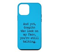 Custodia per iPhone 12 mini Nonostante lo sguardo sul mio viso, stai ancora parlando introverso