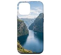 Custodia per iPhone 12 mini Norvegese Fiordo montagna scogliere acqua paesaggio scenico