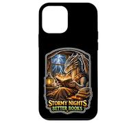 Custodia per iPhone 12 mini Notte Tempestosa Accogliente Drago Lettura Fantasy