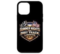 Custodia per iPhone 12 mini Notti Estive E Luci Pista Dirt Bike MX American USA