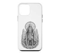 Custodia per iPhone 12 mini Nuada, arte celtica in argento, linea Warrior King