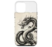 Custodia per iPhone 12 mini Nuvola di inchiostro drago giapponese Arte tradizionale Giappone