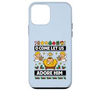Custodia per iPhone 12 mini O Come Let Us Adore Him Gesù Bambino Natività Natale