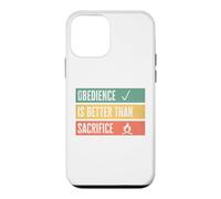 Custodia per iPhone 12 mini Obedience is better than sacrifice Relationship VS Religion