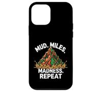Custodia per iPhone 12 mini Obstacle Course Racing Mud Miles Madness Repeat