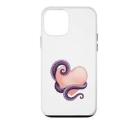 Custodia per iPhone 12 mini Octopus Heart Tentacle Ocean Love Cute Octopus