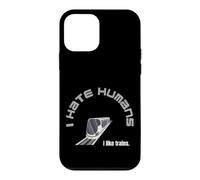 Custodia per iPhone 12 mini odio persone amore treni nerd autista asperger