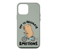 Custodia per iPhone 12 mini Off to Regulate Emotions Mental Health Funny Capybara