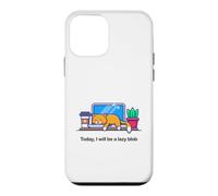 Custodia per iPhone 12 mini Oggi sarò un pigro Blob No Cat Not Today Kitten Funny