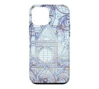 Custodia per iPhone 12 mini Opera d'arte blu della Cattedrale Toscana
