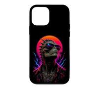 Custodia per iPhone 12 mini Opera d'arte extraterrestre alieno rettiliano retrò