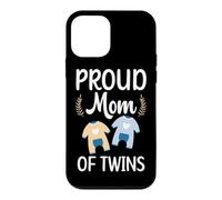 Custodia per iPhone 12 mini Orgoglioso Mamma Di Fantastici Gemelli Incinta Due Babys Madre