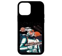 Custodia per iPhone 12 mini Originale Stormtrooper Retro Arancione Tramonto Scena