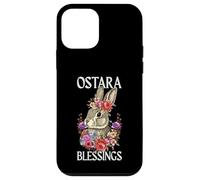 Custodia per iPhone 12 mini Ostara Blessings Happy Easter Rabbit Ostara Equinozio