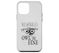 Custodia per iPhone 12 mini Owl Be Fine Meme | Divertente gufo di Street Art Graffiti