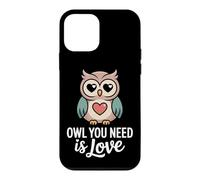 Custodia per iPhone 12 mini Owl You Need Is Love Gufo Gufi Amore Civetta Romantico