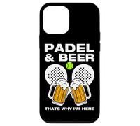 Custodia per iPhone 12 mini Padel & Beer divertente padel ball giocatore