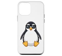 Custodia per iPhone 12 mini Paffuto Cool Penguin con occhiali da sole Summer Vibes
