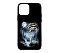 Custodia per iPhone 12 mini Palla Python Ululando alla Luna 90's Retro Snake