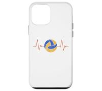 Custodia per iPhone 12 mini Pallavolo Battito cardiaco - Palla ECG Pulse Distressed Design