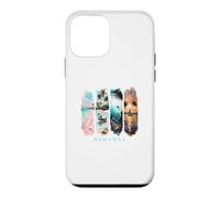 Custodia per iPhone 12 mini Palme dei Caraibi, spiagge rosa e maiali - Vacanza Bahamas
