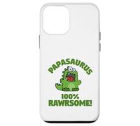Custodia per iPhone 12 mini Papa-saurus Funny Cute Dinosaur Family Titoli