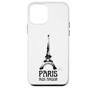 Custodia per iPhone 12 mini Paris Mon Amour - Torre Eiffel Grafica Artistica a Pennello