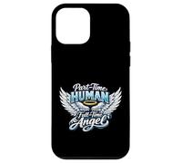 Custodia per iPhone 12 mini Part Time Human Full Time Angel Parents Kids Cool Wings