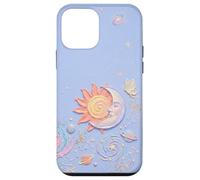 Custodia per iPhone 12 mini Pastel Celestial Sun and Zodiac Constellation