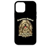 Custodia per iPhone 12 mini Pastore Bergamasco Il mio cane ha capelli migliori divertente