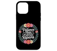 Custodia per iPhone 12 mini Patience Please My Brain Is Busy Doing Repairs -