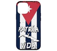 Custodia per iPhone 12 mini Patria y Vida Cuban Flag Cuba Cuban Roots Black