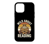 Custodia per iPhone 12 mini Pazzo per la lettura di Cool Leopard Leopard Book Lover