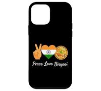 Custodia per iPhone 12 mini Peace Love Biryani Amante del cibo indiano