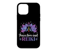 Custodia per iPhone 12 mini Peace Love Reiki Guarigione Spirituale Chakra Qi Guaritore olistico
