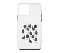 Custodia per iPhone 12 mini Pearl Hens Fowl Farming Chicken Graphic Bird Art Pattern