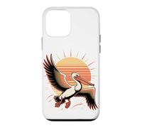 Custodia per iPhone 12 mini Pelican Bird Sun Retro 80s Sea Bird
