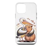 Custodia per iPhone 12 mini Pelican Hug Capybara Sea Bird Cute Lover