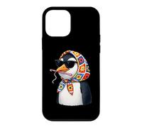 Custodia per iPhone 12 mini Penguin Granny Square Crochet Yarn Crochet Lover Cute