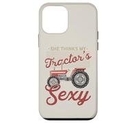 Custodia per iPhone 12 mini Pensa che i miei trattori Sexy Harvester Trattore Driver Farmer