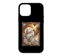 Custodia per iPhone 12 mini Persian Cat Coquette Christian Easter Floral Rosario Rose