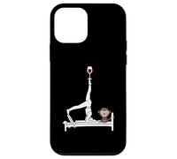 Custodia per iPhone 12 mini Pilates vino Reformer Pilates con scimmia