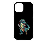 Custodia per iPhone 12 mini Pirate Dinosaur T Rex - Costume pirata Buccaneer Jolly Roger