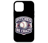Custodia per iPhone 12 mini Pitches Be Crazy Divertente giocatore di baseball Joke Pun Fun