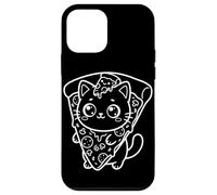 Custodia per iPhone 12 mini Pizza Gatto Kawaii