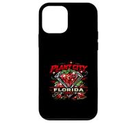 Custodia per iPhone 12 mini Plant City Florida Retro Festival Vibes Fragola Florida