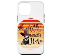 Custodia per iPhone 12 mini Pompiere Papà Marito Protettore Eroe Patriottico Tramonto Grap