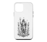 Custodia per iPhone 12 mini Poseidone Sea Dio Onde Oceano Mitologia Greca Opera d'arte