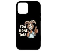 Custodia per iPhone 12 mini Positivo Inspirational Motivational You Goat This Funny Pun