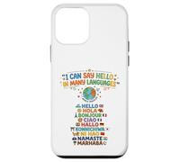 Custodia per iPhone 12 mini Posso dire ciao molte lingue Viaggiatore del mondo